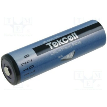 Battery: lithium; 14500; 3.6V; 2400mAh; non-rechar