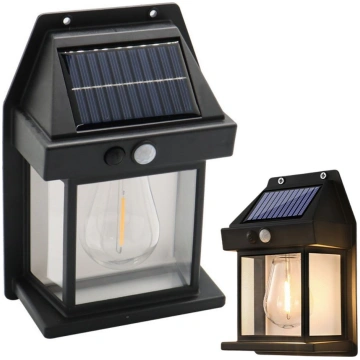 Saules lampa ar kustības sensoru, 3 režīmi, ūdensi