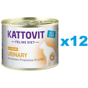 KATTOVIT Feline Urinary, vistas gaļa 12 x 185 g