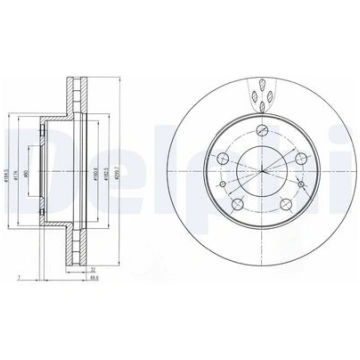 DELPHI BG4060 Bremžu diski