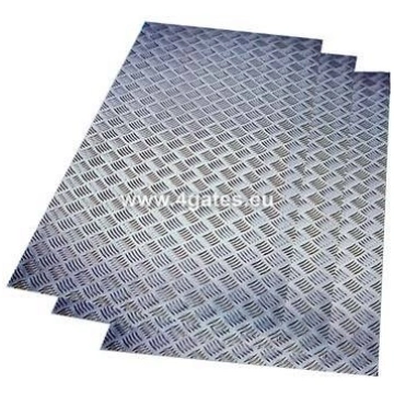 Rievota loksne - alumīnijs; 2,0x1000x2000 mm