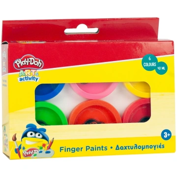 PLAYDOH Finger paints 6pcs., 320-40002