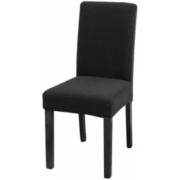 Elastīgs krēsla pārvalks, universāls, melns - furn