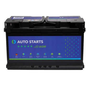 Akumulators AUTO STARTS HIGH ENERGY AGM 12V 80Ah, 