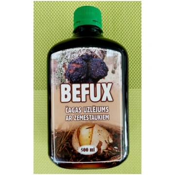 Čagas uzlējums ar zemestauku sulu BEFUX 500ml