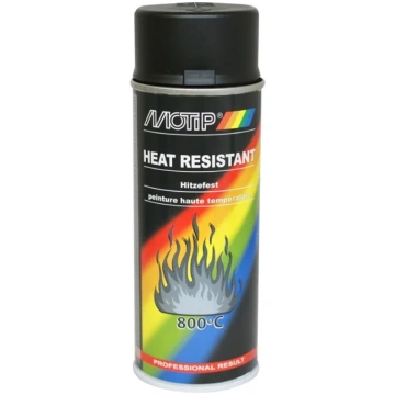 MOTIP Karstumizturīgs krāsas aerosols, melns, 500m