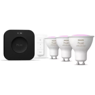 Philips Hue Starter set: 3 GU10 bulbs, dimmer swit