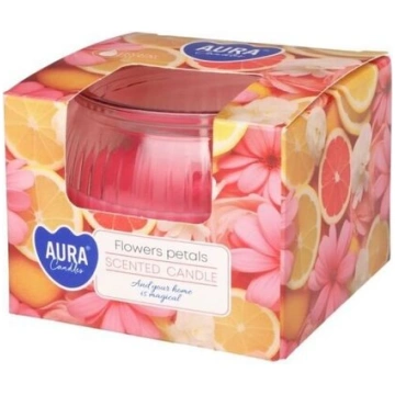AROMĀTISKĀ SVECE 641078 ZIEDI 6 CM Aura