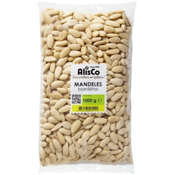 Mandeles blanšētas 1kg | Alis Co