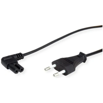 Value Euro Power Cable, 2pin, angled 90, 1.8m 19.9