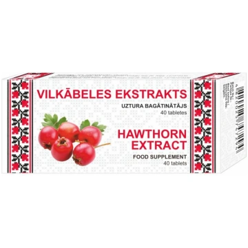 VILKĀBELES EKSTRAKTS tab. N40 (vilkābeles ekstr.1 