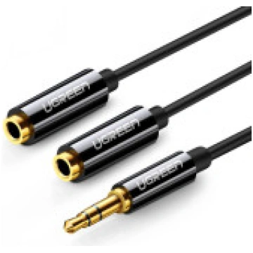 UGREEN AUX audio sadalītājs 3,5 mm jack kabelis UG