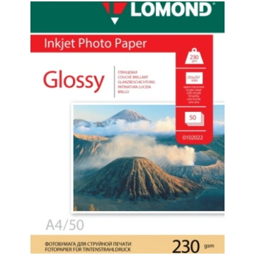 Lomond Photo Inkjet Paper Glossy 230 g/m2 A4, 50 s