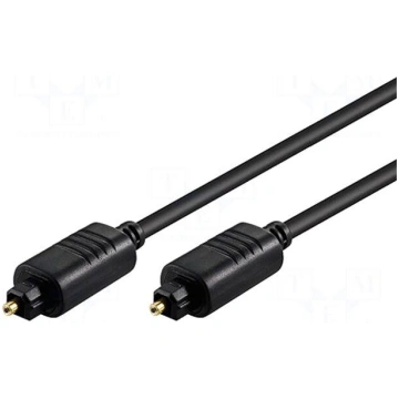 Cable | Toslink plug,both sides | 0.5m | Øcable: 5