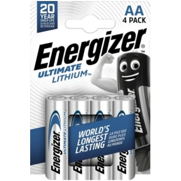 Energizer LR06-4BB Ultimate Lithium AA baterijas |