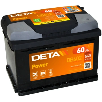 DETA POWER 12V/60Ah/540A AKB 242x175x175(AK-DB542)