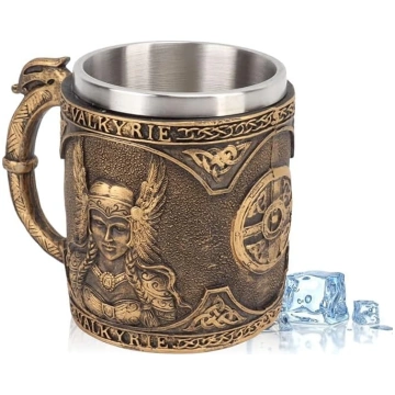 Cyrank Viking alus krūze, divslāņu nerūsējošā tēra