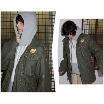 GDBG X ALPHA UPCYCLED M-65 - SAGE / O/S