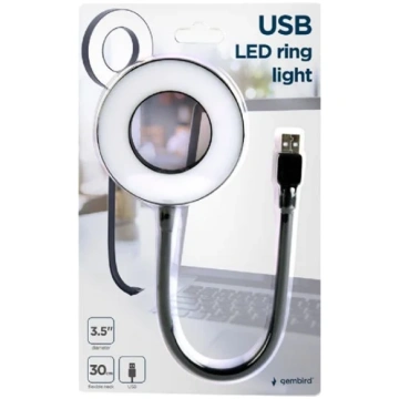 Gembird NL-LEDRING-01 USB LED ring light White 650