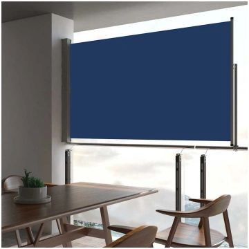 Izvelkama sānu markīze, 140x300 cm, zila