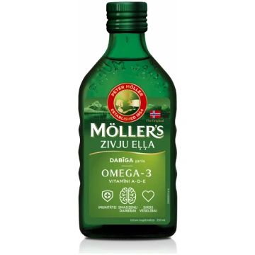 MOLLERS zivju eļļa (dabīga garša), 250 ml