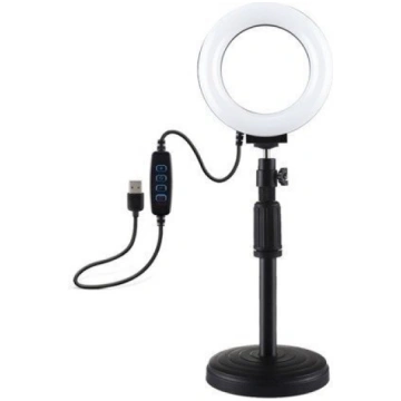 Puluz Ring LED gaisma ar regulējamu statīvu