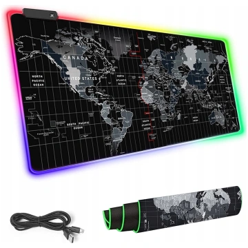 LED Apgaismots Spēļu Datorgalda Klaviatūras Paklāj