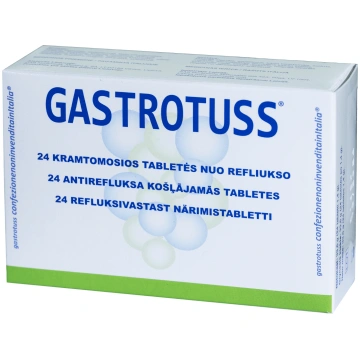 GASTROTUSS košļājamās tabletes N24