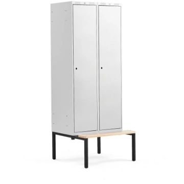 Garderobes skapis Classic ar solu, 2 nodalījumi, 2