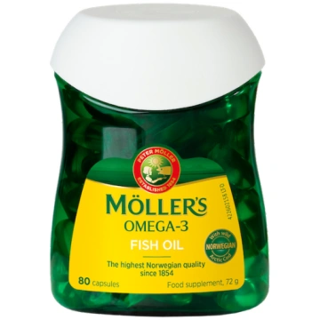 Möller’s Omega-3 zivju eļļa kaps. N80