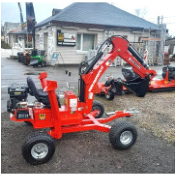 Mini ekskavators ATV 4 riteņi 360 grādu rotācija 1
