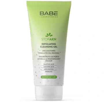 BABE AKN Exfoliating Cleansing attīrošs gels, 200 