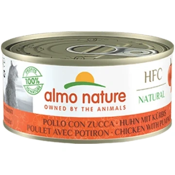 Almo Nature HFC Natural vista ar ķirbi, konservi p