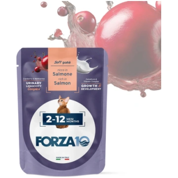 Forza10 Kitten Salmone Soft Paté Linea Botanic Cat