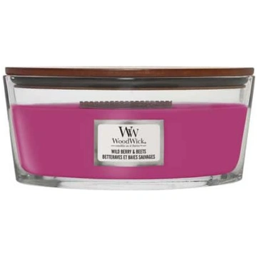 Svece, aromātiskā WoodWick Ellipse Wild Berry & Be