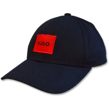Hugo Boss kokvilnas tumši zila bezbola cepure - 50