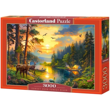 Castorland Puzzle 3000 Sunset over Forest River CA