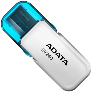 A-data UV240 64GB USB Flash Drive, USB 2.0, White 