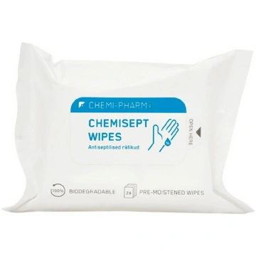 CHEMI-PHARM Chemisept Wipes N24 (salvetes roku dez