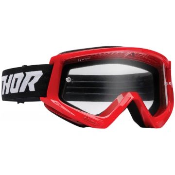 THOR Motokrosa brilles Combat Racer sarkanas/melna