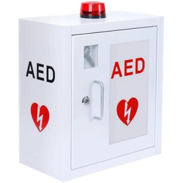 JIANGSS AED defibrilatora sienas skapis, metāla un