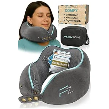 FLOWZOOM® Comfy Neck Cushion Airplane & Car Travel
