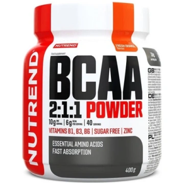 Nutrend BCAA 2:1:1 pulveris, svaigs apelsīns - 400