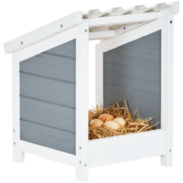 PETSFIT Chicken Nest Box Wood Single Boxes for Lay