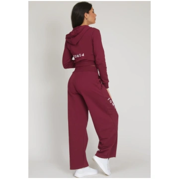 Sweatpants FGM04 „Ikonic Baggy Borgogna” - cherry 