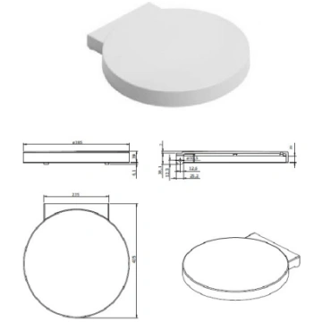 WC kompaktpoda vāks 212110,balts, REFLEX Sanindusa