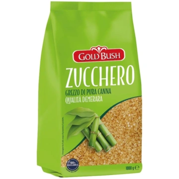 Brūnais niedru cukurs GOLD BUSH Demerara, 1 kg