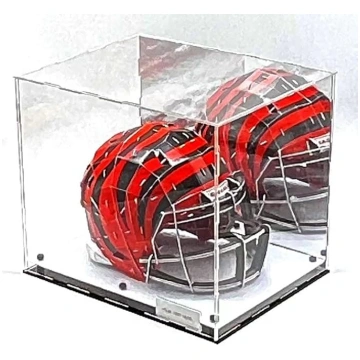 Football Helmet Acrylic Display Case Box White Mar
