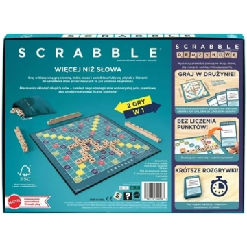 Mattel Scrabble drewniane pytki (JGR65) JGR65