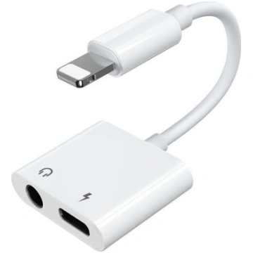 Adapter USB Joyroom Lightning - Jack 3.5mm + Light